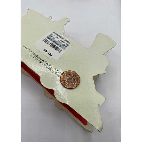 Vintage Train Christmas Decor Lot 1983 Shackman Container with 5 mini trains Toy - Picture 14 of 16